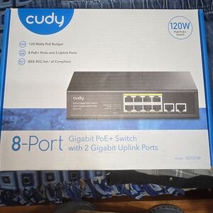 8-Port Gigabit PoE+ Switch (Black) - GS1010P